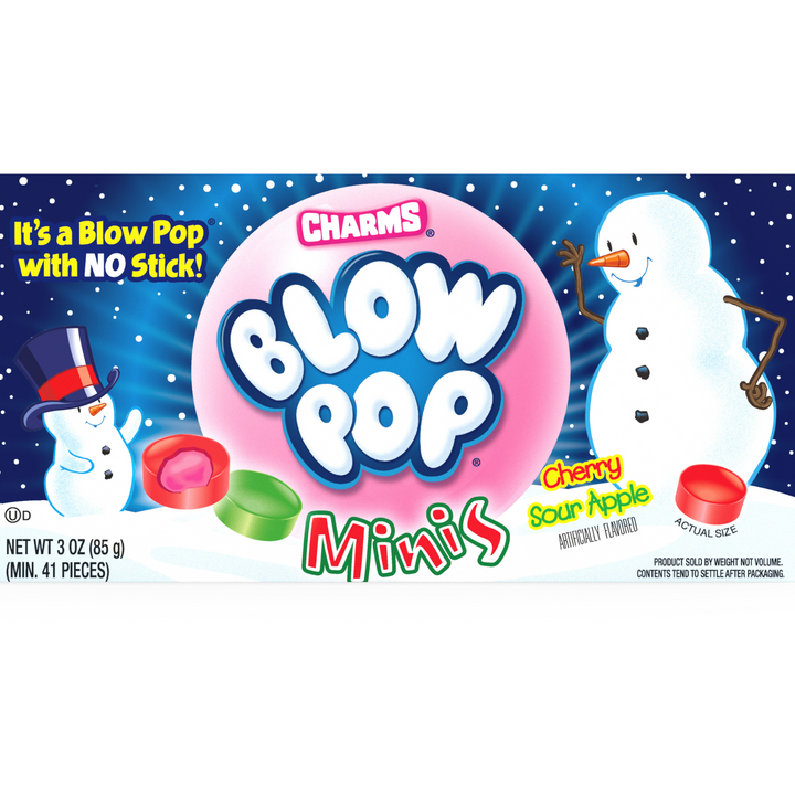 Blow Pop Minis Assorted Christmas Theater Box (12 ct. / 3 oz. each Box)