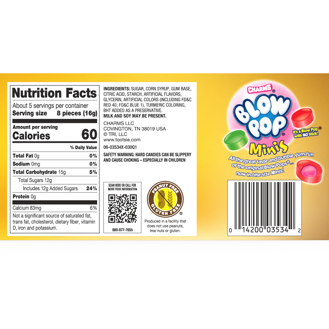 Blow Pop Minis Assorted Christmas Theater Box (12 ct. / 3 oz. each Box)