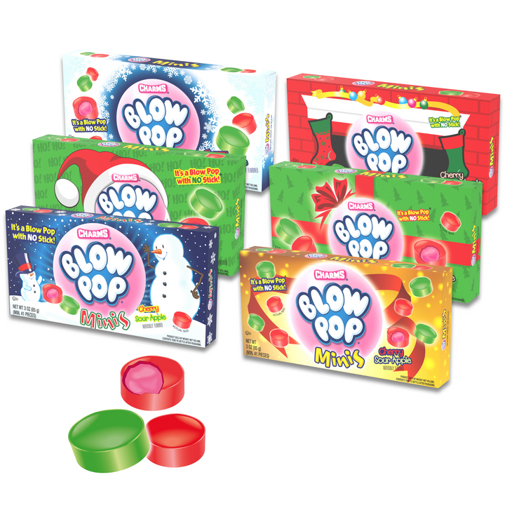 Blow Pop Minis Assorted Christmas Theater Box (12 ct. / 3 oz. each Box)