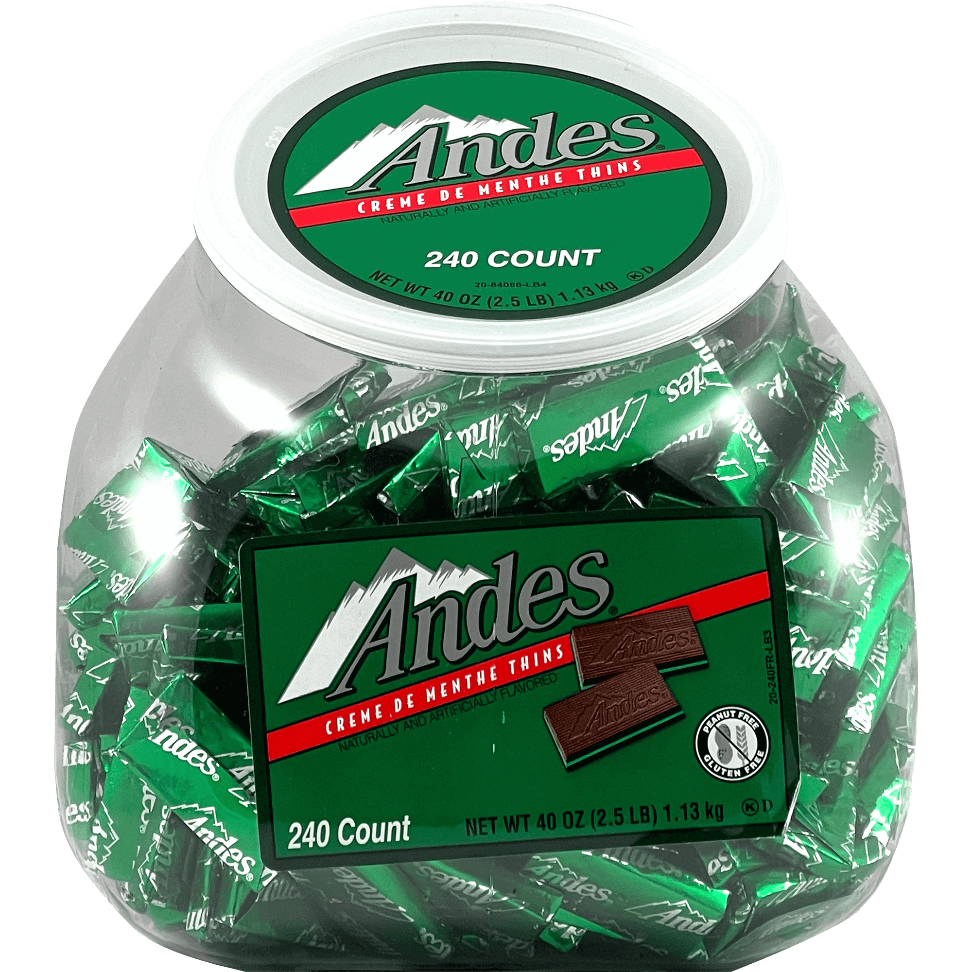 Andes Crème De Menthe Thins (40 oz. / 240 ct. Jar) – Tootsie Roll