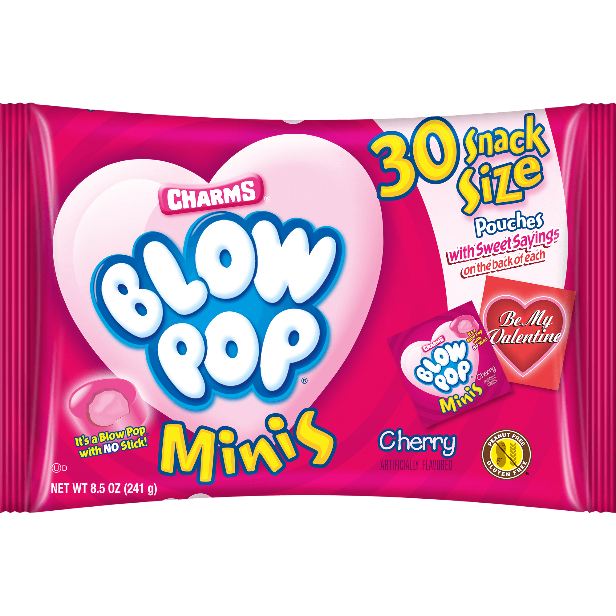 Charms Blow Pop Valentine Minis Snack Size (8.5 oz Bag) – Tootsie Roll for Blow Pop Valentine Free Printable