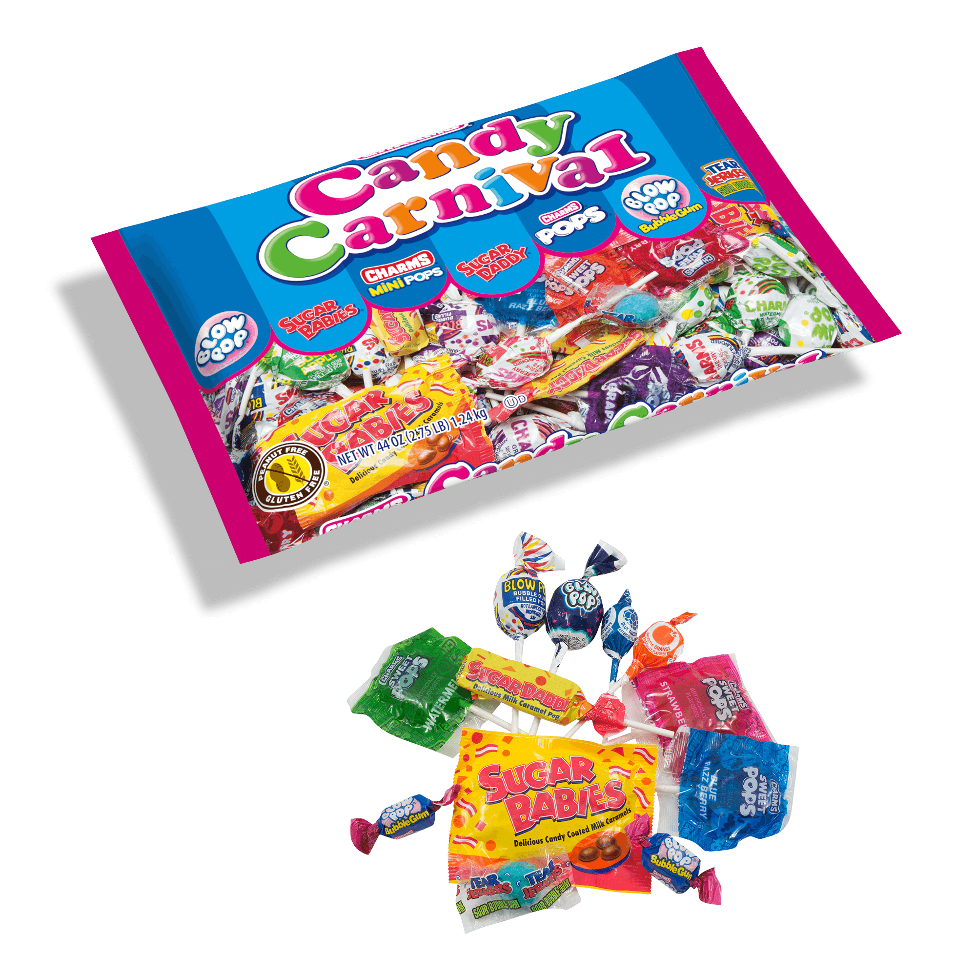 Charms Candy Carnival Assorted Candies Fun Size (44 oz. Bag