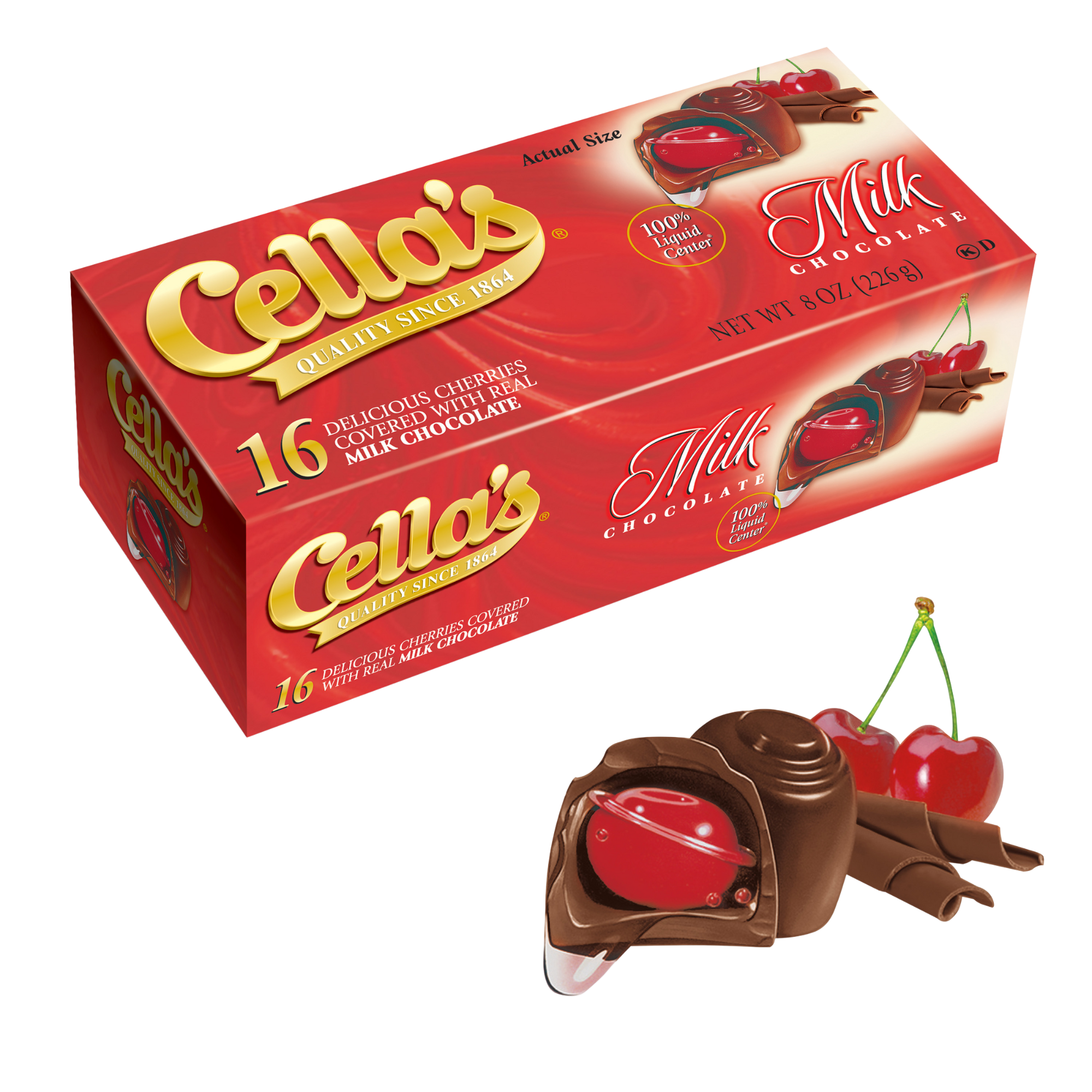 Cella's Milk Chocolate Covered Cherries (8 oz./ 16 ct. Box
