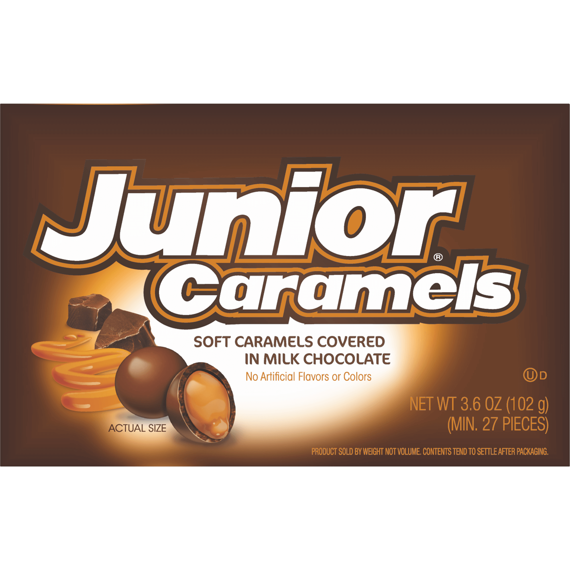 Junior Caramels Chocolate Candy (3.5 oz. Box) – Tootsie Roll Junior Caramels Chocolate Candy (3.5 oz. Box) – Tootsie Roll
