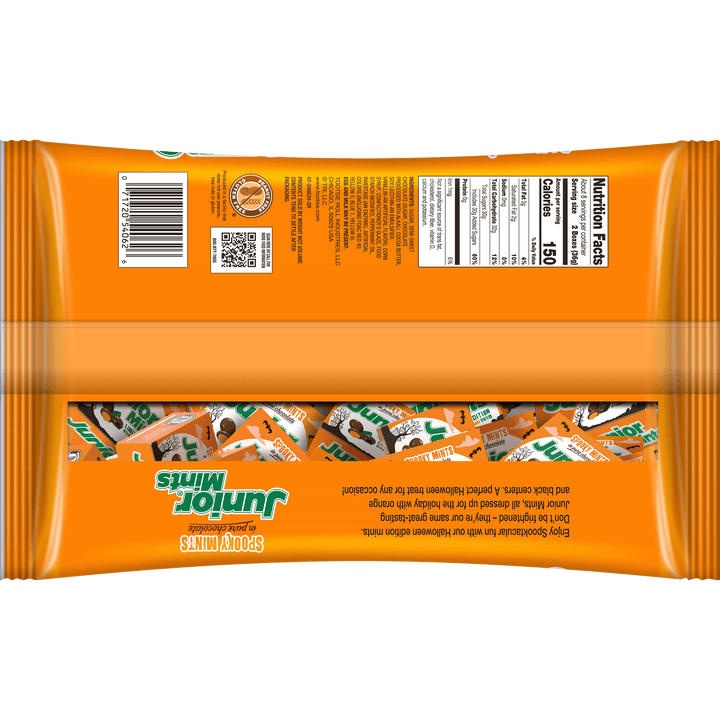 Junior Mints Halloween Fun Size (10 oz. Bag)- Nutritional Facts Panel
