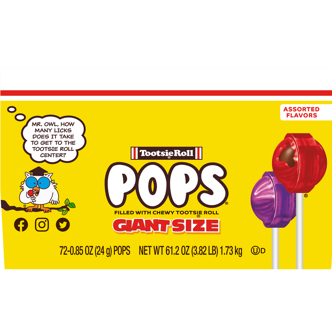 Tootsie Pops Assorted Giant Size (72 ct. Box)
