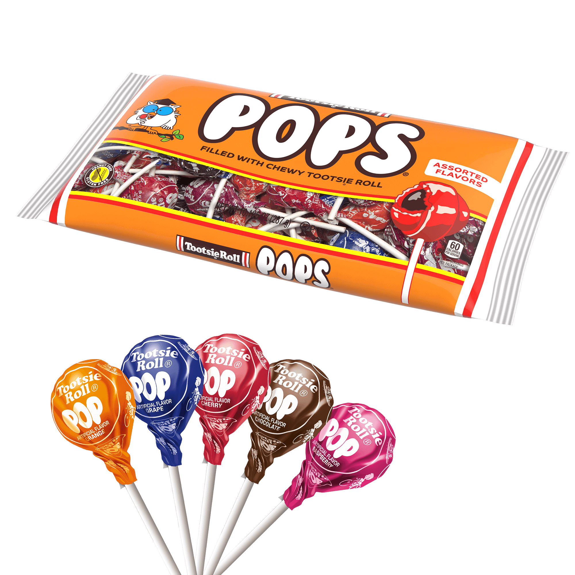 Tootsie Pops Assorted Flavors (10.13 oz. Bag) – Tootsie Roll