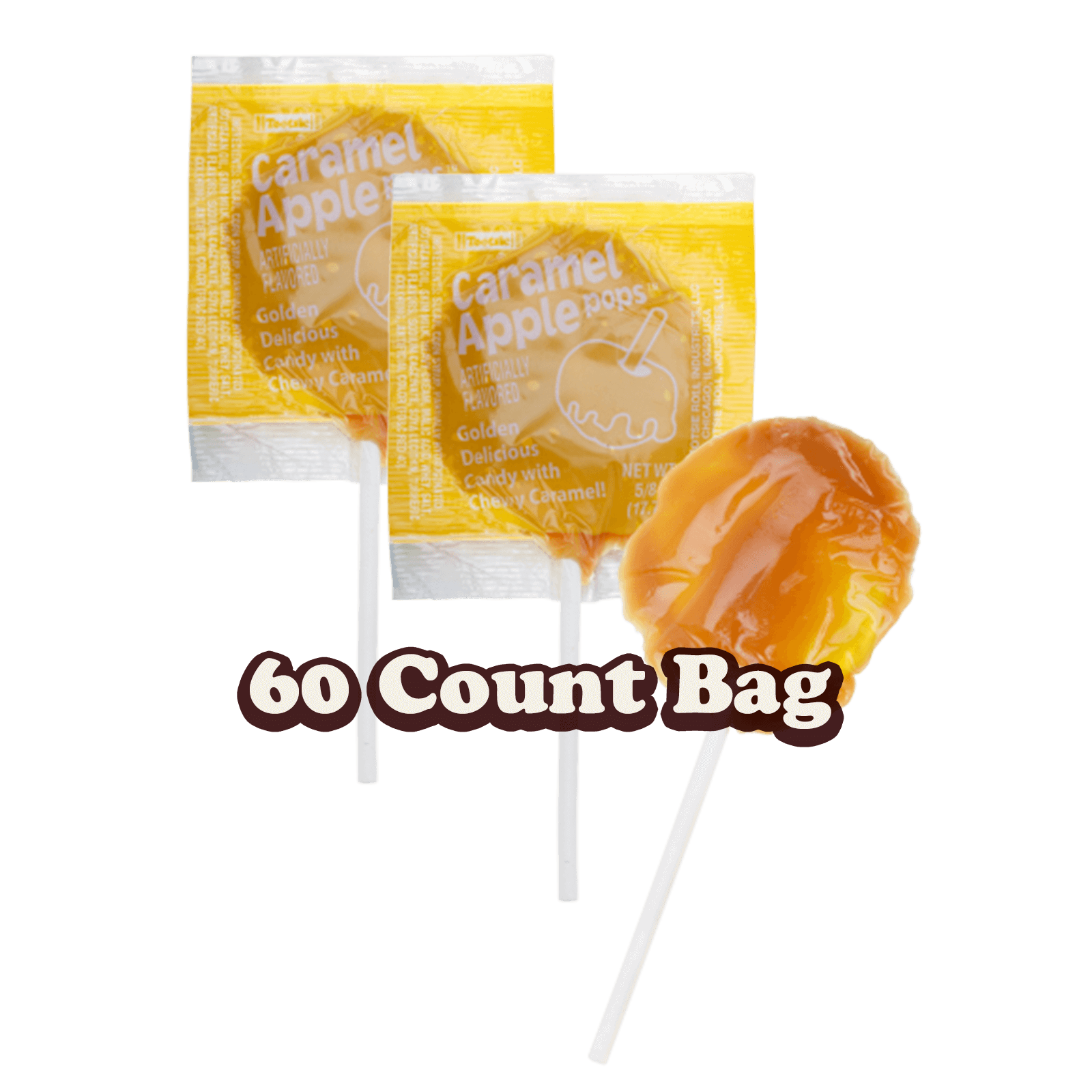 Caramel Apple Orchard Golden Delicious Pops (60 ct. Bag) – Tootsie
