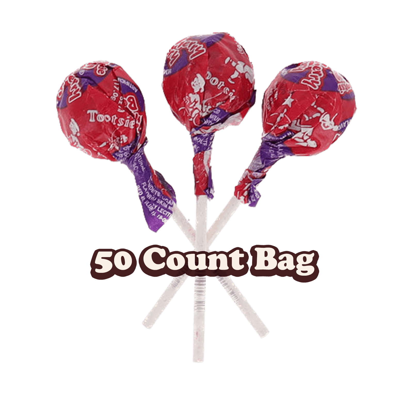 Tootsie Pops Wild Cherry Berry (50 ct. Bag) – Tootsie Roll