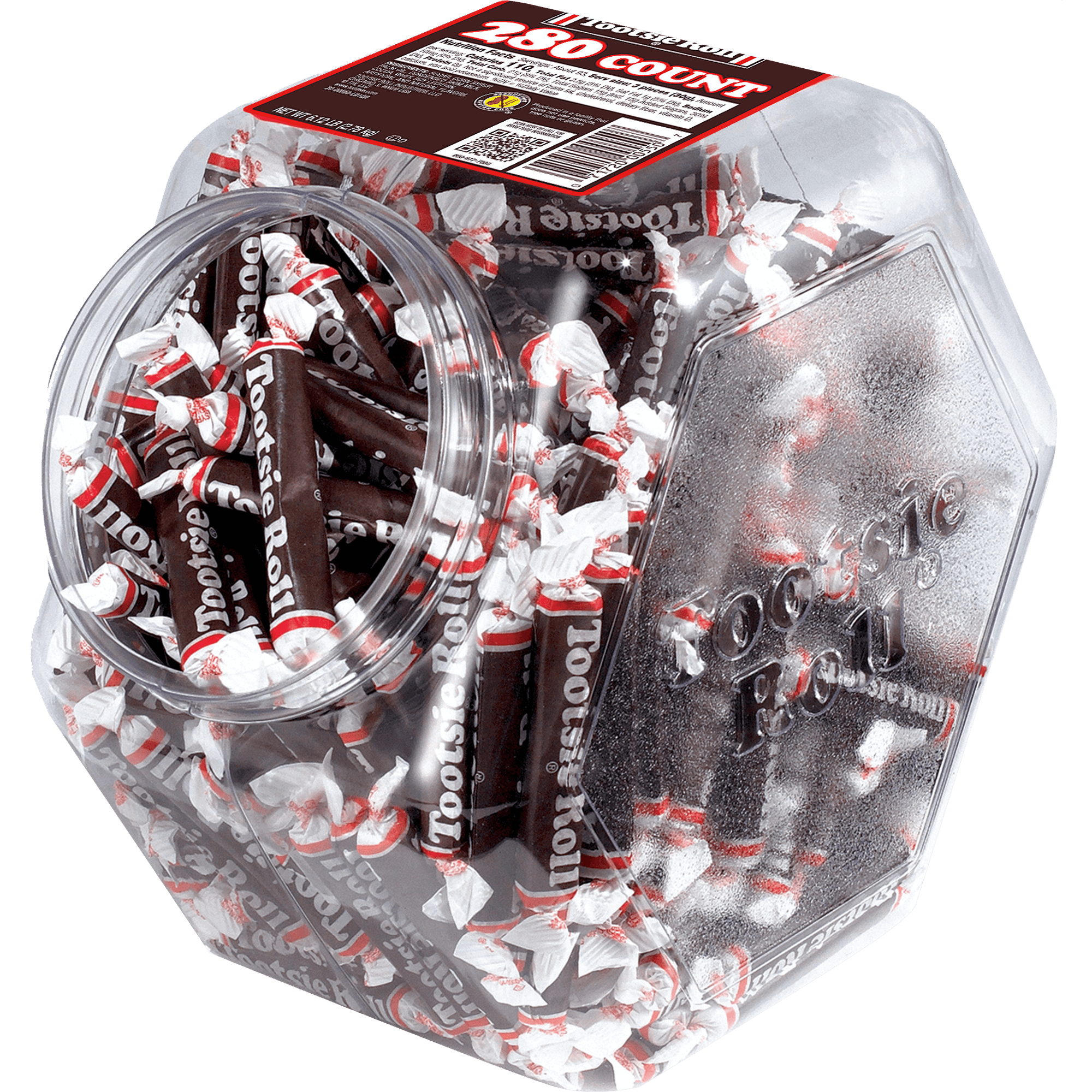 Tootsie Roll Plastic Jar (98 oz. / 280 ct. Jar)