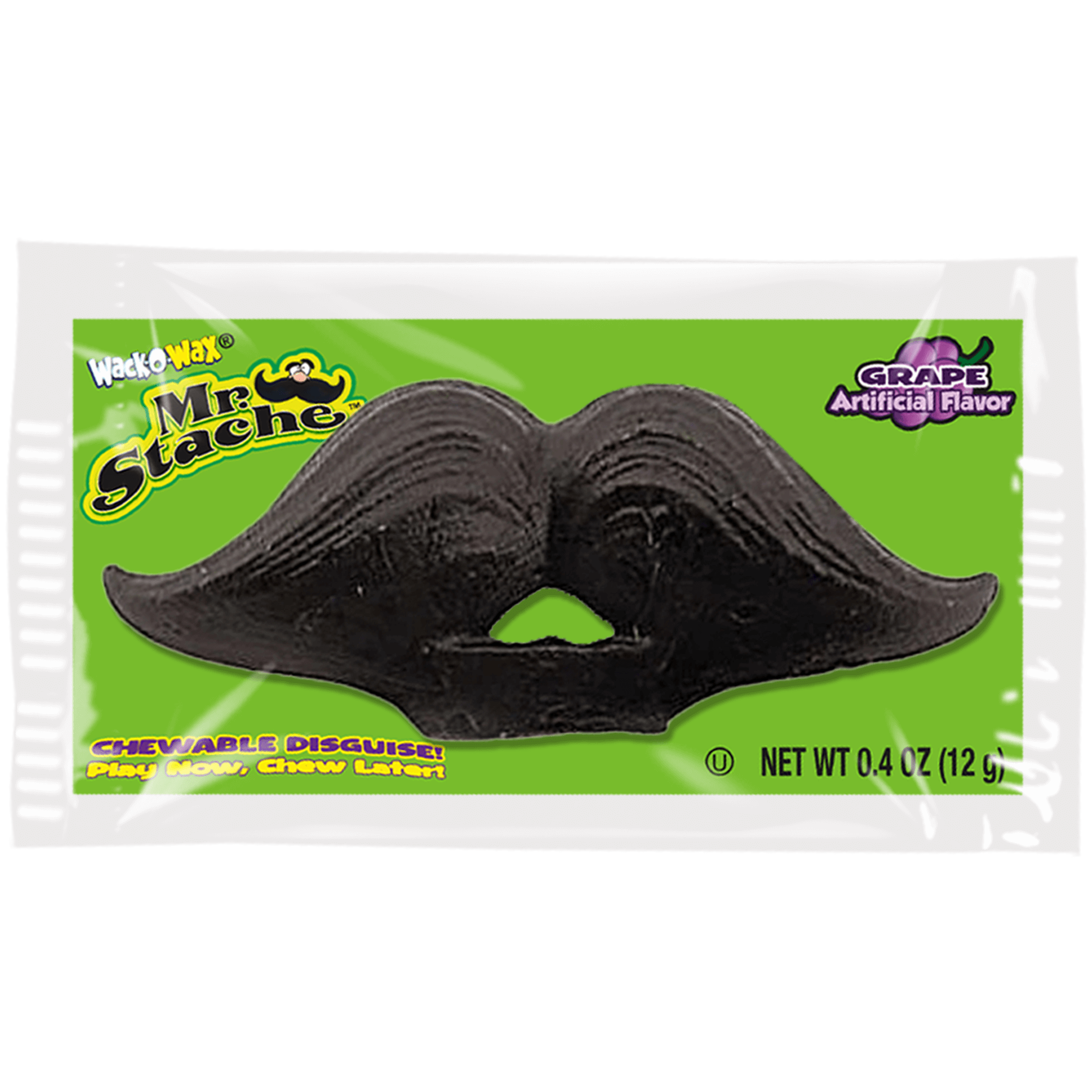 Wack-O-Wax Grape Mr. Stache (1 ct. Bag) – Tootsie Roll