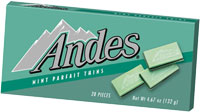 Image of Andes Mint Parfait Thins Package