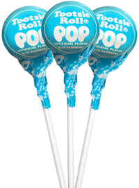 Image of Blue Raspberry Tootsie Pops (50 ct. Bag) Package