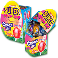 Image of Super Blow Pop Cracked Egg Box (4.5 oz. Box) Package