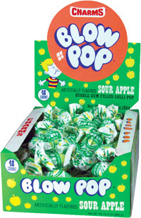 Image of Charms Blow Pop Sour Apple Package