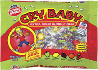 Image of Cry Baby Extra Sour Bubble Gum (12 oz. Bag) Package