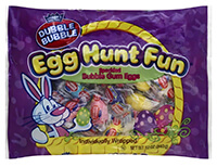 Image of Dubble Bubble Egg Hunt Fun Individually Wrapped Egg Shape Bubble Gum, 28 oz. Bag Package