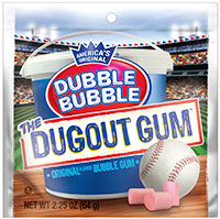 Image of Dubble Bubble Dugout Gum (2.25 oz Bag) Package