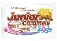 Image of Junior Caramels Eggs Snack Size Boxes (9 oz. Bag) Package