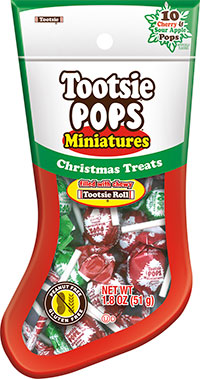 Image of Tootsie Mini Pops Stocking (1 oz. Pouch) Package