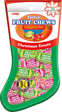 Image of Tootsie Fruit Chew Stocking (3 oz. Pouch) Package