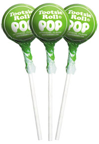 Image of Green Apple Tootsie Pops (50 ct. Bag) Package