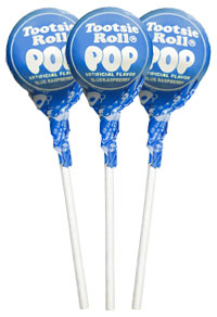 Image of Blueberry Tootsie Pops (50 ct. Bag) Package