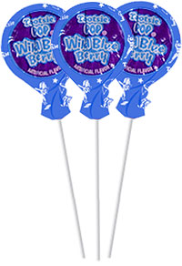 Image of Wild Blue Berry Tootsie Pops (50 ct. Bag) Package