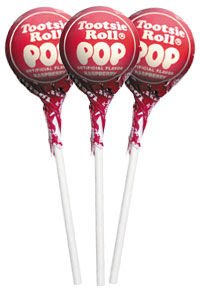 Image of Raspberry Tootsie Pops (50 ct. Bag) Package