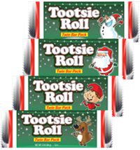Image of Tootsie Roll Christmas Twin Bar Package
