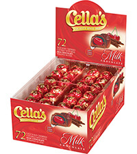 Image of Cella's Milk Chocolate Individually Wrapped (72 ct. Box) Packaging