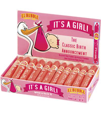 Image of It's a Girl Cigar Box Packaging