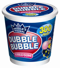 Image of Dubble Bubble Original Twist (300 ct. Tub) Packaging