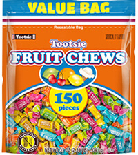 Image of Tootsie Fruit Chew (150 ct. Bag) Packaging