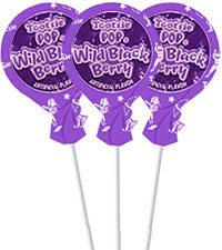 Image of Wild Black Berry Tootsie Pops (20 ct. Bag) Packaging