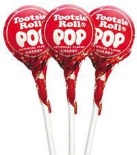 Image of Cherry Tootsie Pops (50 ct. Bag) Packaging