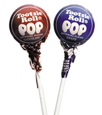 Image of Chocolate & Grape Tootsie Pops Combo Pack (2 x 50 ct. Bag) Packaging