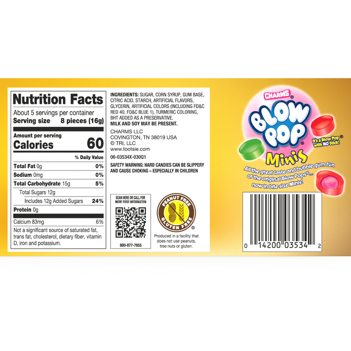 Blow Pop Minis Assorted Christmas Theater Box (12 ct. / 3 oz. each Box)