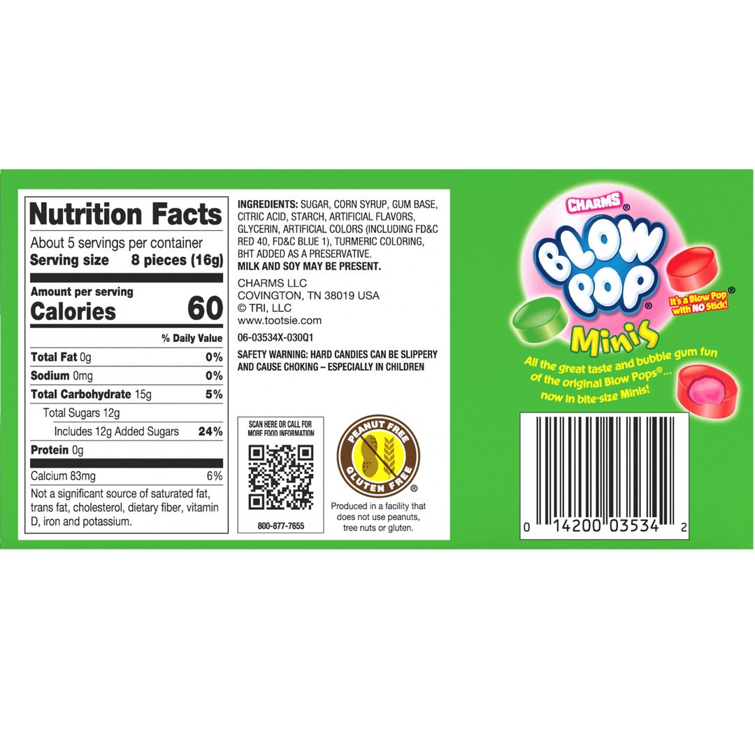 Blow Pop Minis Assorted Christmas Theater Box (12 ct. / 3 oz. each Box)