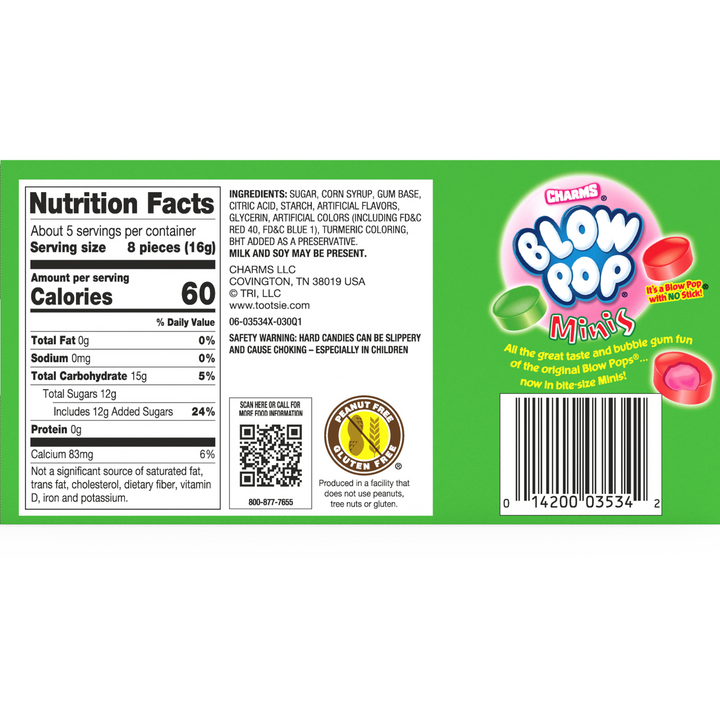 Blow Pop Minis Assorted Christmas Theater Box (12 ct. / 3 oz. each Box)