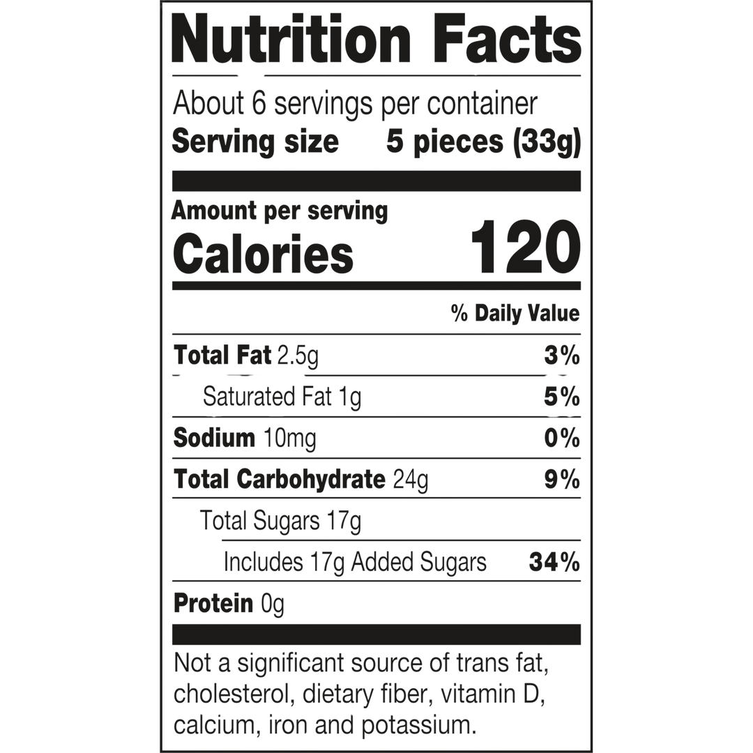 Fruit Chews Valentine Assorted I Heart Reds Fruit Flavored (7 oz. Gifting Heart Box)