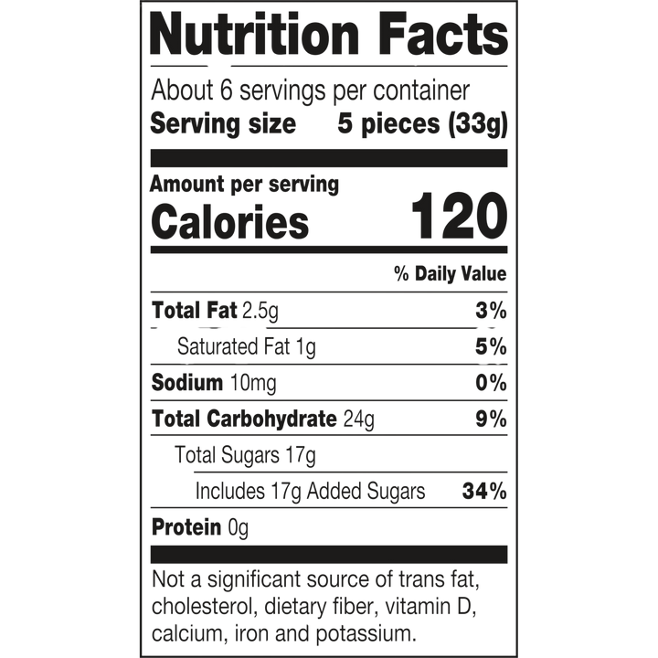 Fruit Chews Valentine Assorted I Heart Reds Fruit Flavored (7 oz. Gifting Heart Box)