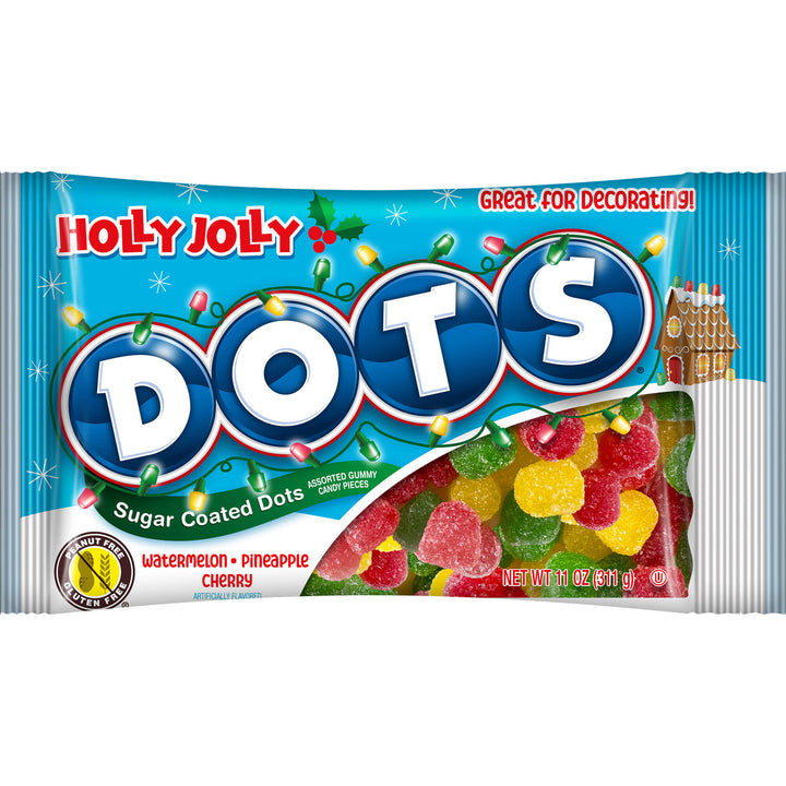 DOTS Holly Jolly Christmas Sugar Coated Gum Drops (11 oz. Bag)
