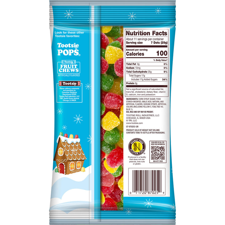 DOTS Holly Jolly Christmas Sugar Coated Gum Drops (11 oz. Bag)