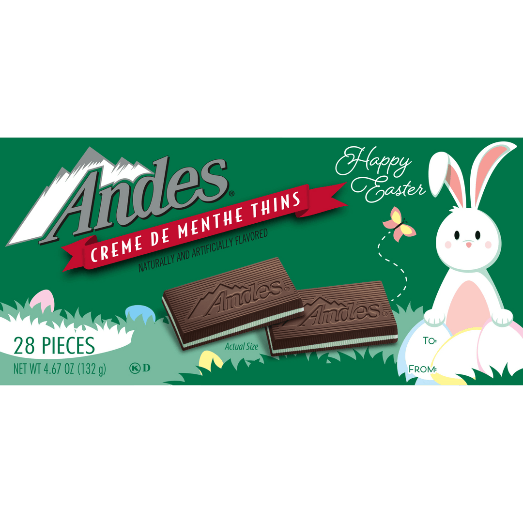 Andes Crème de Menthe Thins Easter Gift Card Sleeve (4.67 oz. Box)