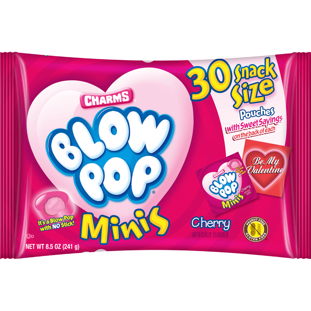 Charms Blow Pop Valentine Minis Snack Size (8.5 oz Bag)