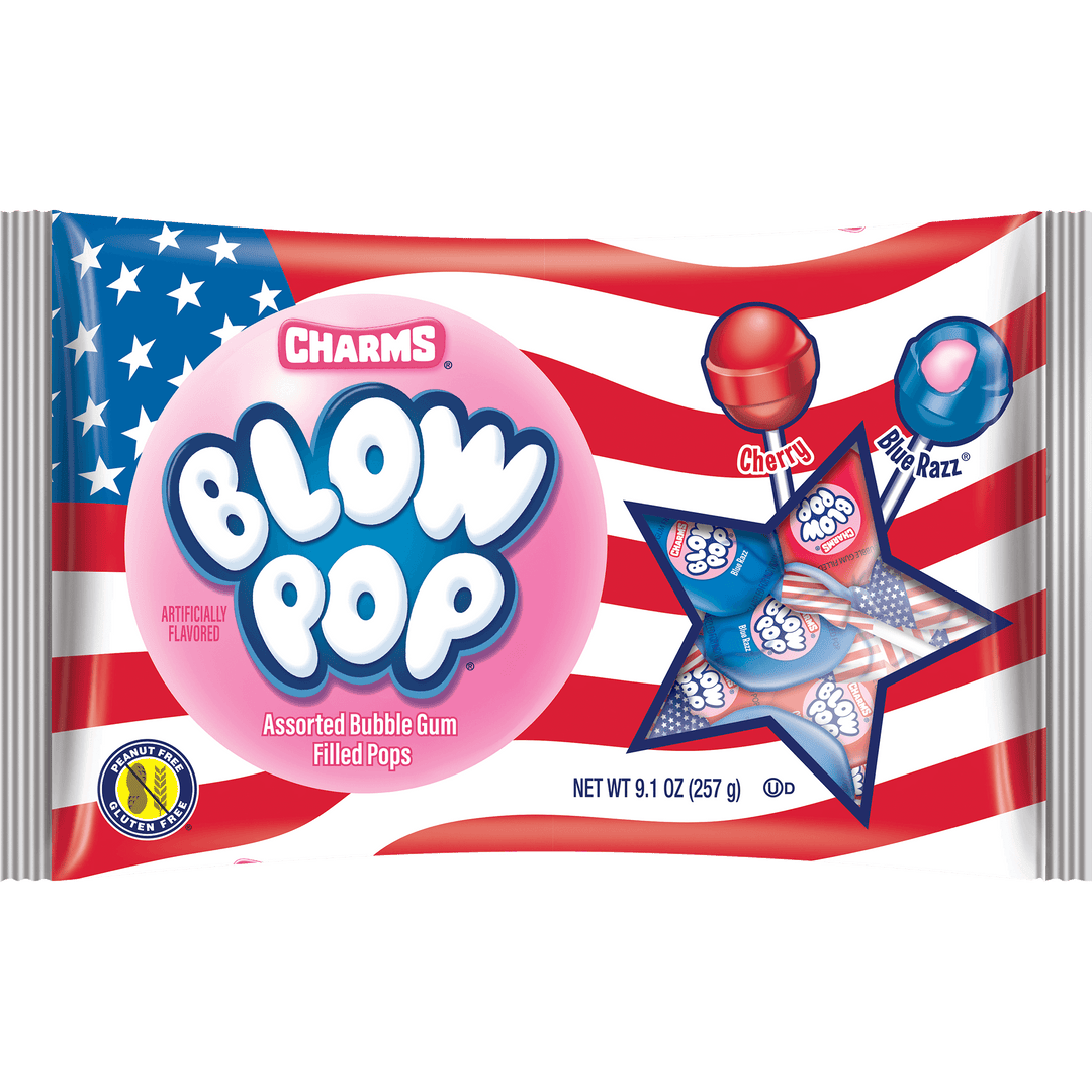 Charms Blow Pop USA Flag  (9.1 oz. Bag)