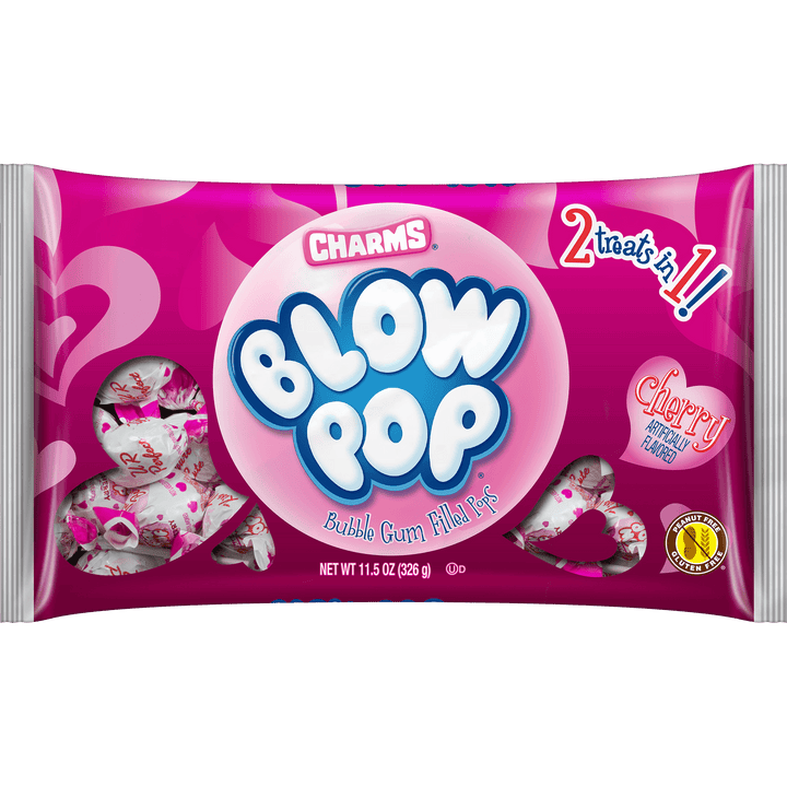 Charms Valentine's Day Cherry Blow Pop (11.5 oz. Bag)