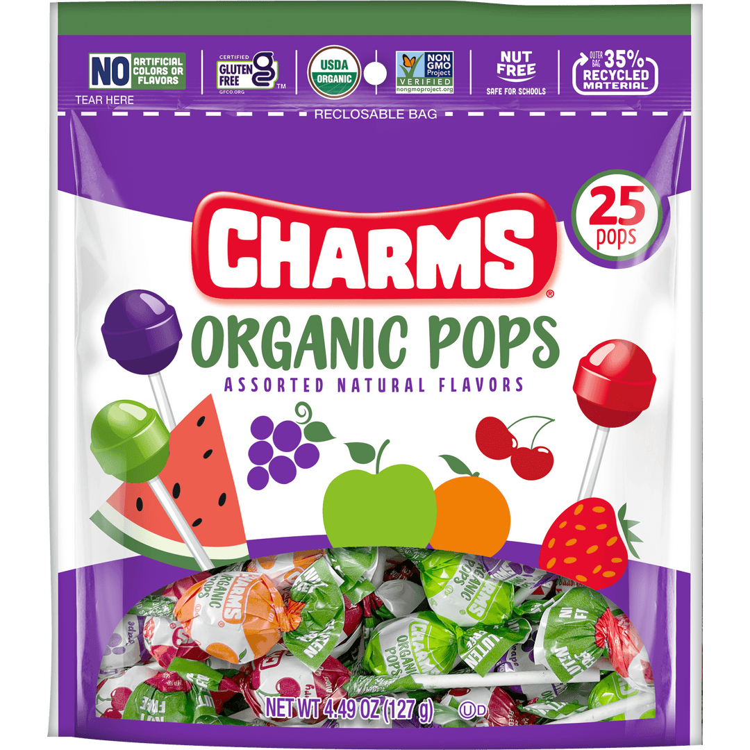 Charms Assorted Organic Pops (4.49 oz. Bag)