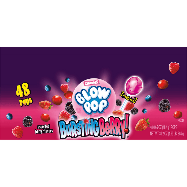 Charms Blow Pop Assorted Bursting Berry (48 ct. Box)